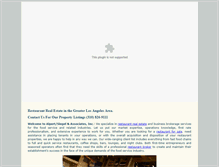 Tablet Screenshot of e-restaurantbroker.com